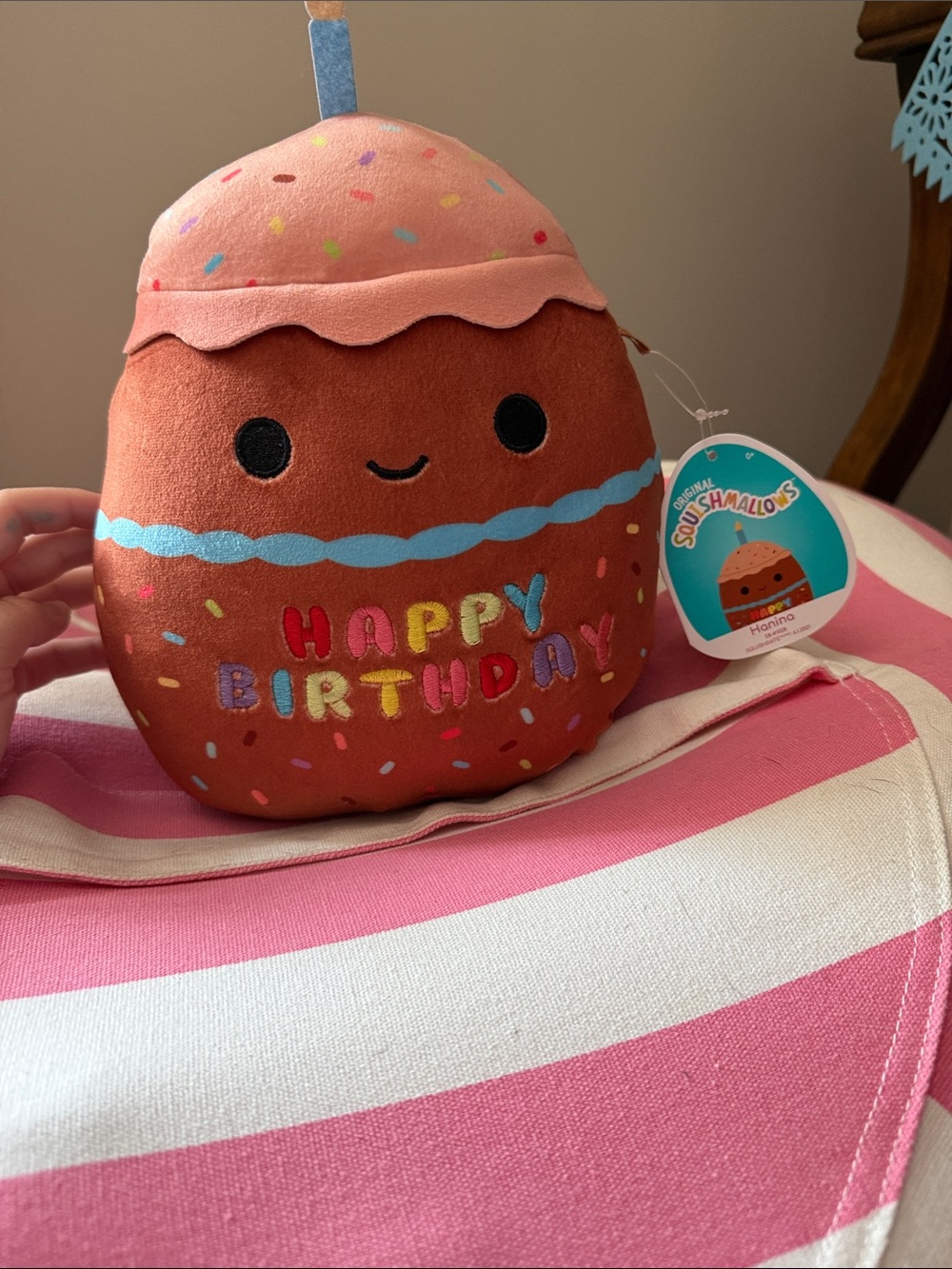 Squishmallows Happy Birthday Hanina 8”